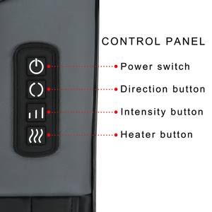 Venta caliente mejor Beige Shiatsu cuidado de la salud rodillo de calor eléctrico amasar cuello y hombro masajeador de espalda - Product Image 6