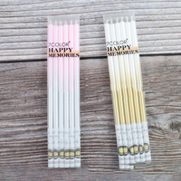 Bougie à couronne directe d'usine, bougie fine pour gâteau d'anniversaire, crayon pour la décoration de fête de mariage