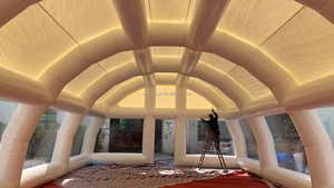 Vente usine étanche à l'air Couverture de <span class=keywords><strong>piscine</strong></span> gonflable Tentes dôme <span class=keywords><strong>Tente</strong></span> gonflable personnalisée <span class=keywords><strong>pour</strong></span> événement Abri de scène Disco <span class=keywords><strong>Tente</strong></span> LED à louer - Product Image 2