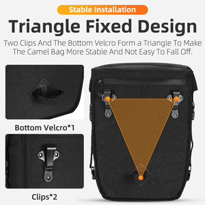 Sacoche de porte-bagages arrière simple WEST BIKING pour vélo, 29L grande capacité, pour voyage et sport en extérieur - Product Image 2