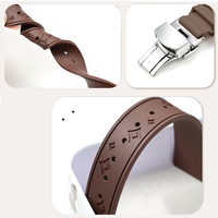 Bracelet de montre en caoutchouc fluoré coloré FKM 14mm 15mm 16mm 17mm 18mm avec boucle papillon pour femmes, bracelet de remplacement pour Longines et Cartier