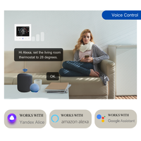 Termostato Wifi de Tuya Smart Life de forma remota con termostato Wifi de Control de voz Alexa para termostato de calefacción de caldera de Gas doméstico
