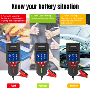Nhà máy hàng đầu konnwei Pin Xe Tester 12V 24V 10-2000cca chì axit Pin konnwei kw700 alternator Tester tải Tester - Product Image 6