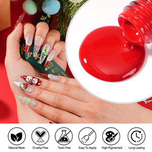 Ensemble de <span class=keywords><strong>vernis</strong></span> à ongles en gel Robifel pour Noël, <span class=keywords><strong>vernis</strong></span> à ongles en gel rouge et vert, couleurs classiques d'hiver, à retirer par trempage, <span class=keywords><strong>lampe</strong></span> <span class=keywords><strong>UV</strong></span> LED nécessaire, manucure en salon, bricolage - Product Image 4