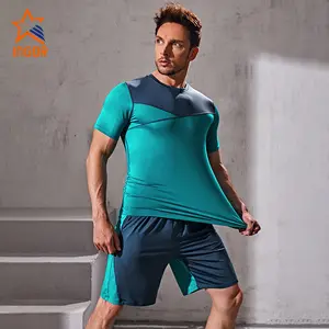 2023 T- Shirt Activewear da uomo di vendita calda abbigliamento sportivo da uomo Set di pantaloncini sportivi da palestra