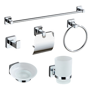 Ensemble d'accessoires de salle de bain Saint Ruijia, porte-serviettes mural, porte-papier toilette, accessoires, ensemble de 6 pièces - Product Image 2