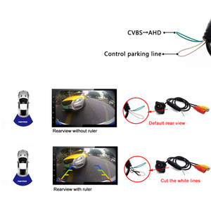 Caméra avant et arrière AHD 720P avec vision nocturne, étanche IP67, grand angle de 170 degrés, trajectoire dynamique - Product Image 3