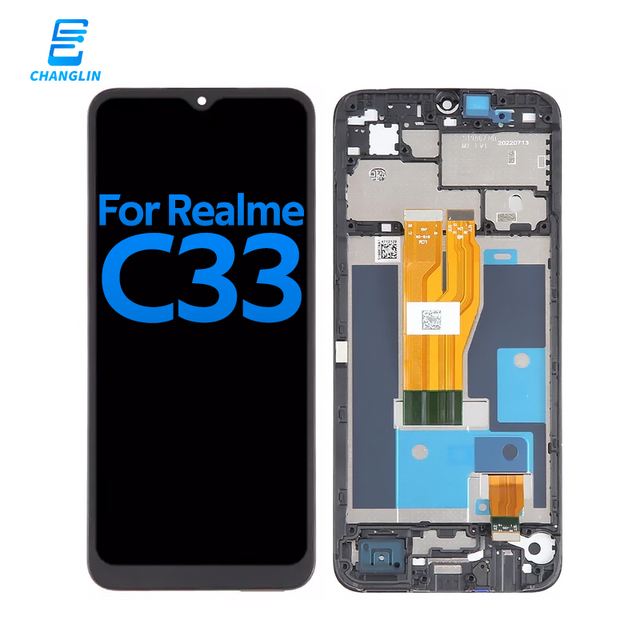 Mobile Phone LCDs Display for Realme C33 RMX3627 RMX3629 LCD Digitizer Replacement Includes Digitizer Accessories Pantalla