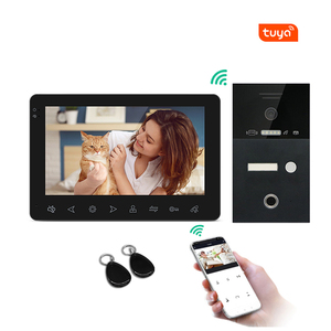 Tuya-intercomunicador inteligente para puerta, Control por aplicación, Ip, Wifi, vídeo, huella digital, tarjeta de acceso, DC 12V, Compatible con <span class=keywords><strong>Cable</strong></span> de <span class=keywords><strong>4</strong></span> cables - Product Image 2