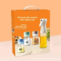 Ensemble de 2 distributeurs d'huile et de vinaigre en verre Beixing, bouteilles d'huile de cuisine anti-fuite avec becs verseurs
