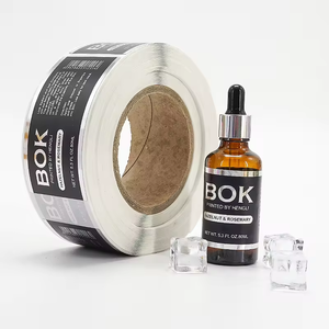 Etichette Adesive Argento Brillante con Stampa Rosa, Etichetta Privata, Olio Essenziale 100% Puro e Naturale per la Cura della Pelle, del Viso e del Corpo - Product Image 4