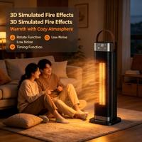 Ventilateur Chauffant Électrique en Céramique PTC de Classe A à Prix Réduit pour la Maison et le Jardin, Silencieux