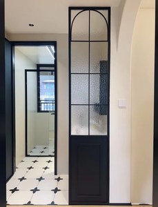 Panel de Vidrio Templado Texturizado con Diseño de Arcoíris y Ondas de Agua, de <span class=keywords><strong>Media</strong></span> Altura, <span class=keywords><strong>para</strong></span> Sala de Estar, Pasillo o Baño - Product Image 4