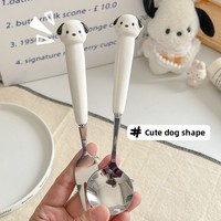 Ensemble de couverts en acier inoxydable trois pièces : baguettes, fourchette et cuillère – Design mignon pour adultes, étudiants et employés de bureau