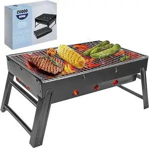 Premium Quality Foldable BBQ Grill Set Made of Cold-rolled Iron Portable Outdoor Charcoal Barbecue Grills
