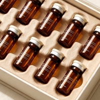 Boîte rigide personnalisée en carton blanc spécial pour flacons de peptides, 12 flacons, en pâte moulée, impression offset, soins personnels