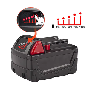 Paquete de Baterías de Iones de Litio de 18 V y 3.0 Ah/4.0 Ah para Taladro Inalámbrico de 18 V, Reemplaza a <span class=keywords><strong>Milwaukee</strong></span> <span class=keywords><strong>M18</strong></span> 48-11-1890, 48-11-1850, 48-11-1828 - Product Image 4