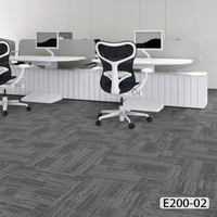 Nouveau tapis décoratif moderne en polypropylène pour bureau, à boucles, amorti, ignifuge, avec support non-tissé, compatible PET, pour carrelage