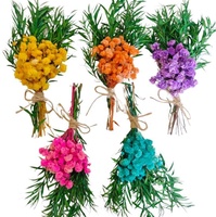 Buket Mini Bunga Kering Gaya Bohemian Laris untuk Pria, Buket Saku Pendamping Pria Terbaik