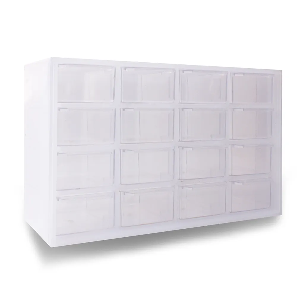 29625 16 grids multifunction beads organizer plastic drawer desktop storage box for crafts sewing art supplies