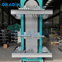 Palan de transport vertical à bras de fourche de levage vertical à transmission à rouleaux automatisée intelligente