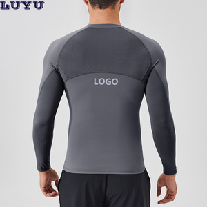 Magliette a Maniche Lunghe da Uomo Personalizzate Taglia EU, Asciugatura Rapida, Traspiranti, Collo Tondo per Palestra, Corsa, Tennis, Allenamento - Product Image 2