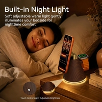 Support de charge et de rangement 3-en-1 ultime 2026 pour gadgets de bureau, chargeur sans fil Qi22 25W pour téléphone et montre connectée avec lampe chauffante
