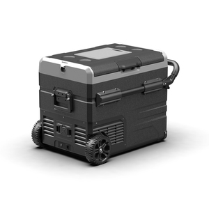 Alpicool TDW50 Congélateur à compresseur double zone 12V double usage Réfrigérateur à énergie solaire Réfrigérateur portable pour camping et voiture - Product Image 1