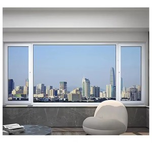 आधुनिक तूफान प्रभाव डबल ग्लेज्ड क्षैतिज लाउवर स्क्रीन विला एल्यूमीनियम स्लाइडिंग खिड़कियां और दरवाजे - Product Image 5