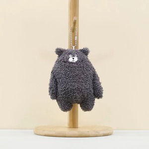 Venta al por mayor felpa lindo oso gordo perro de peluche llavero bolsa colgante Animal de peluche niños regalo peluche Pequeño Oso gordo llavero muñeca - Product Image 6