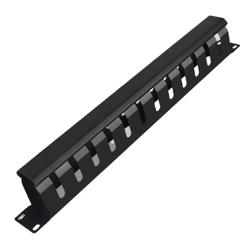 Kaliteli boş 19 inç 1u korumasız Rj45 24 port ağ kablo yönetimi ile 24 Port Patch Panel