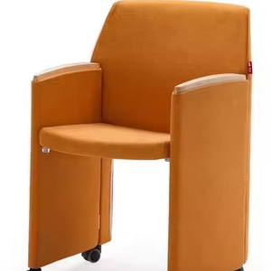 Sillón de Teatro Moderno con Tapicería de Tela y Reposabrazos Plegables, Mesa y Sillas para Sala de Conferencias y Auditorio - Product Image 2