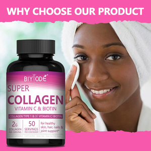Compresse di Collagene Peptidico con Vitamina C per Capelli, Unghie e <span class=keywords><strong>Articolazioni</strong></span>, <span class=keywords><strong>Integratore</strong></span> di Bellezza Schiarente per Adulti Africani - Product Image 6