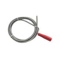 Limpiador de Tuberías Manual en Espiral Resistente de 8 mm con Mango de Plástico para Desatascar Alcantarillas y Tuberías