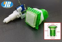 YIRUN Bouton poussoir carré 32*32mm en plastique et métal avec LED RGB, accessoire de jeu rectangulaire pour borne d'arcade intérieure