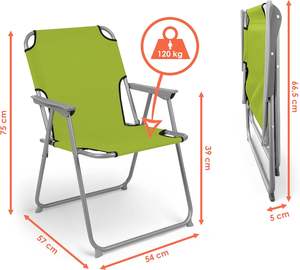 Klassische leichte Metallrahmen klappbare Gartens tühle für Strand camping im Freien Angeln Reist änder für den Park gebrauch - Product Image 3