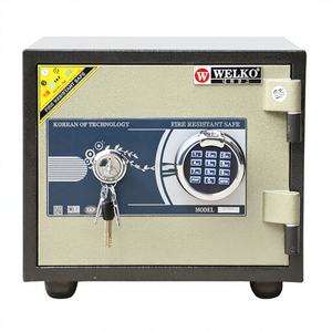 Cajas Fuertes Resistentes al Fuego WELKO LX400 DK Negras con Cerradura de Combinación y Acceso con Llave - Product Image 1