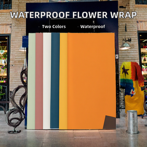 20 Hojas/bolsa 58cm*58cm Papel de Envolver para Ramos de Flores, Impermeable, de Doble Cara, de PVC Reciclable, para Uso con Velas - Product Image 2