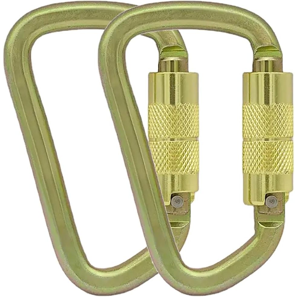 Lot De 10 Mousquetons Porte-clés En Aluminium De 7,6 Cm En Forme De D Adaptes Aux Porte Cles Rouge 96511336