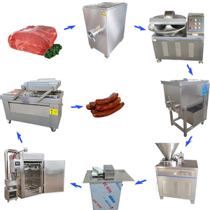 Sausage Vacuum Meat Mixer Chicken Sausage Production Line Fish Smoking Device - Product Image 6