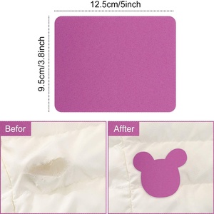 Patchs adhésifs rectangulaires en sergé de 12,5*9,5 cm, 29 couleurs, pour vêtements, peuvent être repassés et coupés sur mesure comme souhaité - Product Image 4