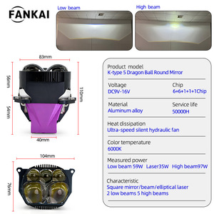 FANKAI <b>Led</b> <b>Headlight</b> 30000 Lm 6000K 70W 12V Universal Fit For Retrofit Upgrade - Product Image 3
