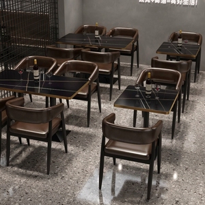 Ensemble table et chaises de bistrot en bois massif, style minimaliste moderne, pour salon de thé, <span class=keywords><strong>café</strong></span>, chaises de boîte de nuit, package complet pour pub et restaurant - Product Image 4