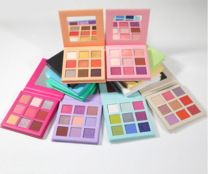Vente en gros de 9 couleurs de fard à paupières à paillettes lâches sans talc fard à paupières personnalisable palette de fard à paupières de haute qualité marque privée - Product Image 3