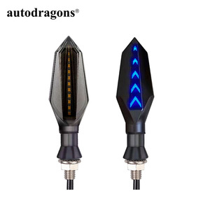 Feux de jour à LED bicolores ambre et bleu pour motos, haute luminosité - Product Image 5