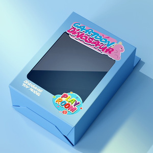 <strong>Custom</strong> Printed <strong>Logo</strong> Fridge Magnet <strong>Packaging</strong> Box Clear Window Manufacturer Design Small Hook <strong>Card</strong> Box for Exhibition Supermarket - Product Image 2