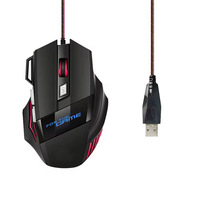 Souris 7D avec capteur optique, clic silencieux haute précision, design ergonomique, pour PC, ordinateur portable, bureau, jeux, voyage, durable