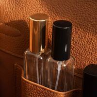 Flacon pulvérisateur d'huile essentielle vide avec logo personnalisé, 10 ml, 15 ml, en verre rectangulaire, échantillon de parfum, atomiseur rechargeable