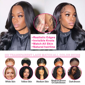 Pelucas de encaje Hd sin pegamento, pelucas Bob de onda de cuerpo suelto corto, peluca Frontal de encaje de cabello humano brasileño HD, peluca Frontal de encaje para mujeres negras - Product Image 5