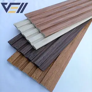 Alternative Wood Cladding Wood Louvers Interior Wall Wood Moulding Waterproof PS Wall Panel